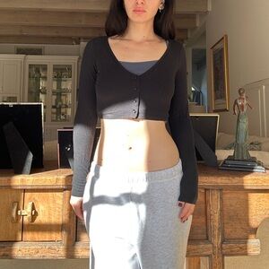 Alo Cropped Cardigan